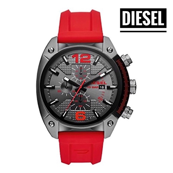 Diesel men chronograph Quartz Watch Silicone band